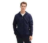 TOM TAILOR Sudadera con cremallera azul oscuro | XL