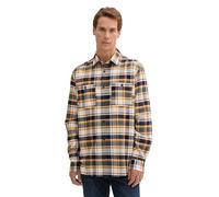 TOM TAILOR 1043798 Camisa Comfort Fit a Cuadros, 36639-Navy Multi Check, XXL Hombres