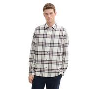 TOM TAILOR 1043799 Camisa, 36641-Offwhite Check, XXXL Hombres