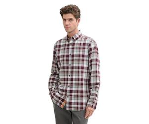 TOM TAILOR 1043818 Camisa de Corte Regular a Cuadros, 36706-gipsy Purple Check, M Hombres