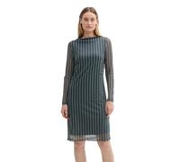 TOM TAILOR 1043876 Vestido, 36552-Contemporary Navy Check, 34 para Mujer