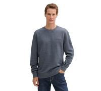 TOM TAILOR 1044007 Sudadera con Logotipo Impreso, 19932-Navy Grindle Structure, M para Hombre