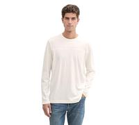 TOM TAILOR 1044011 Camiseta de Manga Larga, 10332-off White, L Hombres