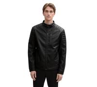 TOM TAILOR 1044100 Chaqueta de Piel sintética, 29999-Black, L para Hombre