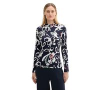 TOM TAILOR 1044139 Manga Larga con Cuello Alto, 36554-Painterly Floral Design, XL Mujeres