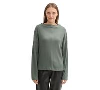 TOM TAILOR 1044247 Sudadera, 13182-Pale Bark Green, M para Mujer