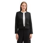 TOM TAILOR 1044343 Blazer, 37007-black Boucle Structure, 34 Mujeres