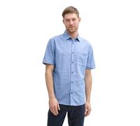 TOM TAILOR 1045098 Camisa, 37199-Sapphire Blue Chambray, S Hombres
