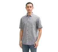 TOM TAILOR 1045098 Camisa, 37200-Tarmac Grey Chambray, XXL Hombres