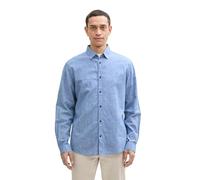 TOM TAILOR 1045102 Camisa, 37199-Sapphire Blue Chambray, XXL Hombres