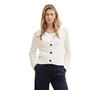TOM TAILOR 1045488 Cárdigan de Punto, 10315 Whisper White-Juego de Mesa [Importado de Alemania], M para Mujer
