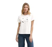 TOM TAILOR 1045534 Camiseta, 10320-Soft Clear White, S Mujeres