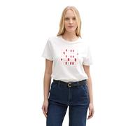 TOM TAILOR 1045534 Camiseta, 10332-off White, L Mujeres