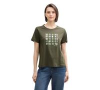 TOM TAILOR 1045534 Camiseta, 10920-Deep Forest Green, L Mujeres
