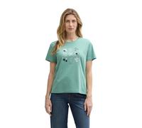 TOM TAILOR 1045534 Camiseta, 10978-Bleeched Green, S Mujeres