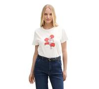 TOM TAILOR 1045534 Camiseta, 12099-Off White 3, M Mujeres