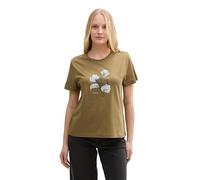 TOM TAILOR 1045534 Camiseta, 15664-Nutria Olive, XS Mujeres