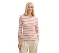 TOM TAILOR 1045535 Camiseta, 37373-Multicolor Regular Stripe, S Mujeres