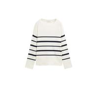 TOM TAILOR 1045550 Camiseta de Manga Larga, 37543-Rayas Irregulares Azul Roto, M para Mujer