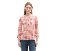 TOM TAILOR 1045558 Camiseta, 37125-Berry Red Check Design, XXL Mujeres