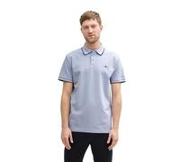 TOM TAILOR 1045629 Polo, 37680-dove Blue White Two Tone Pique, L Hombres