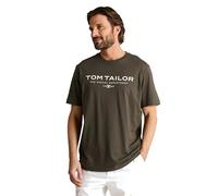 TOM TAILOR 1045773 Camiseta, 26543-Deep Leaf Green, 3XL Hombres