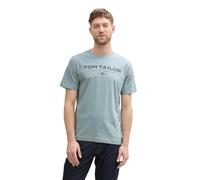 TOM TAILOR 1045773 Camiseta, 27475-Gris Menta, M Hombres