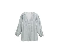 TOM TAILOR 1046190 Blusas, 38005-Azulejo Blanco Verde mínimo, 44 Mujeres