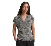 TOM TAILOR 1046212 Blusas, 38117-Diseño Abstracto de Rejilla Negra, 42 Mujeres