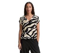 TOM TAILOR 1046216 Blusas, 38070-Abstract Beige Zebra, 40 Mujeres