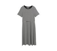 TOM TAILOR 1046490 Vestido, 38780-white Black Irregular Stripe, 46 Mujeres