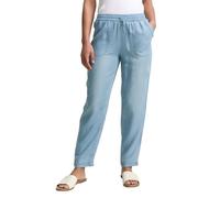 TOM TAILOR 1046508 Pantalones Holgados de Corte Ajustado, 10113 Clean Mid Stone Blue Denim, 36W / 28L Mujeres