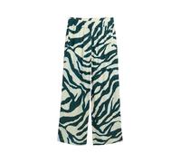 TOM TAILOR 1046513 Pantalones Culotte, 38068-Abstract Teal Zebra Print, 46W / 28L Mujeres