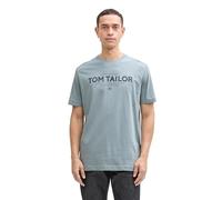 TOM TAILOR 1046875 Camiseta, 27475-grey Mint, M Hombres