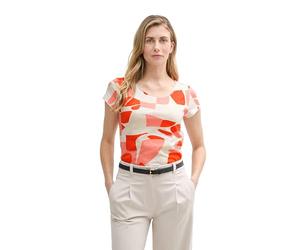 TOM TAILOR 1047058 Camiseta, 37799-Red Dots and Shapes Design, XXS Mujeres