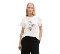 TOM TAILOR 1047069 Camiseta, 10315 Whisper White-Juego de Mesa [Importado de Alemania], XS Mujeres