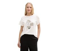 TOM TAILOR 1047069 Camiseta, 10315-Whisper White, XS Mujeres
