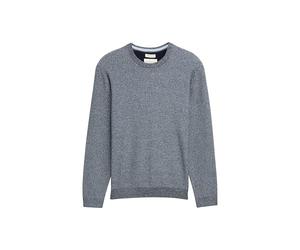 TOM TAILOR 1047570 Suéter pulóver, 38775-Light Blue Navy Twotone, XL para Hombre