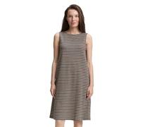 TOM TAILOR 1047639 Vestido, 38581-Black Knit Structure Stripe, 42 Mujeres