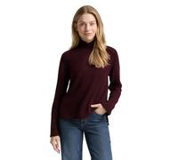 TOM TAILOR 1047703 Suéter pulóver, 10525-Dark Red Mélange, S para Mujer