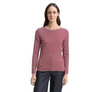 TOM TAILOR 1047730 Camiseta de Manga Larga para Mujer, 40026-Red Offwhite Stripe, XL