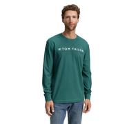 TOM TAILOR 1047769 Camiseta de Manga Larga, 14171-Jasper Green, XL Hombres