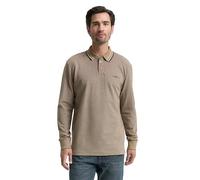 TOM TAILOR 1047798 Polo, 38607-Brown Cashew Beige Two Tone, S Hombres