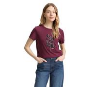 TOM TAILOR 1048307 T-Shirt, 16427-Bordeaux Red, XXS Mujeres, 16427 - Burdeos Red, XXS