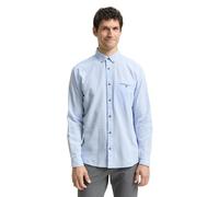 TOM TAILOR 1048443 Camisa para Hombre, 38966-Blue Stripy Structure, M