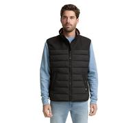 TOM TAILOR 1048508 Chaleco, 29999-Black, S Hombres