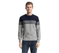 TOM TAILOR 1048772 Suéter pulóver, 39275-navy offwhite White Stripe, M para Hombre