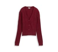 TOM TAILOR 1049130 Cárdigan de Punto, 39063-Rumba Red Melange, L para Mujer