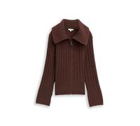 TOM TAILOR 1049135 Cárdigan de Punto, 39062-dark Pecan Brown Melange, XXL para Mujer