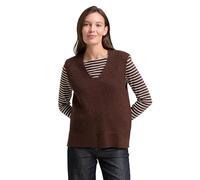 TOM TAILOR 1049136 Chalecos suéteres, 39062-dark Pecan Brown Melange, XS para Mujer
